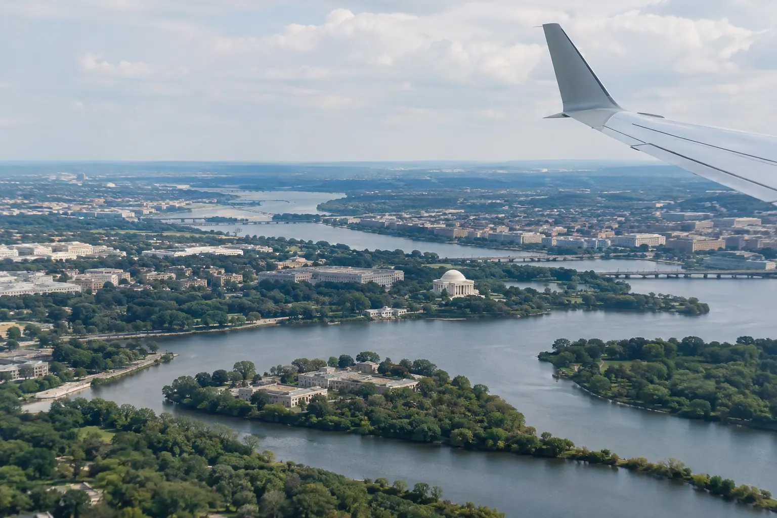 Washington, DC from the air